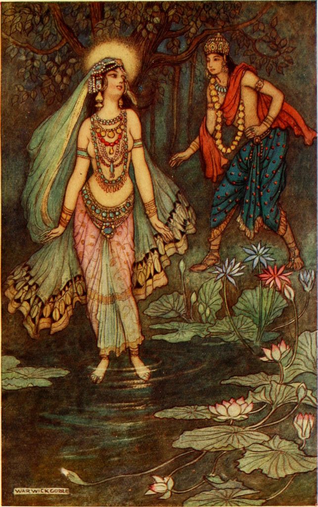 Shantanu_Meets_Goddess_Ganga_by_Warivick_Goble